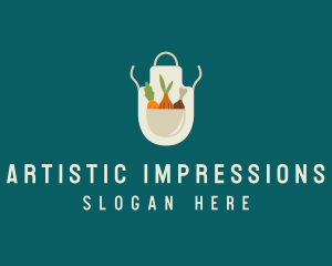 Vegetable Chef Apron logo design