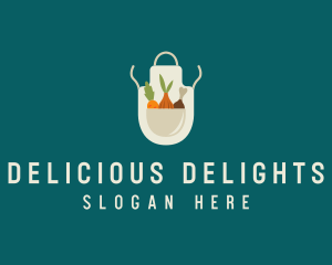 Vegetable Chef Apron logo design