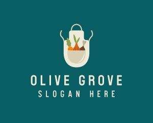 Vegetable Chef Apron logo design