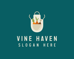 Vegetable Chef Apron logo design