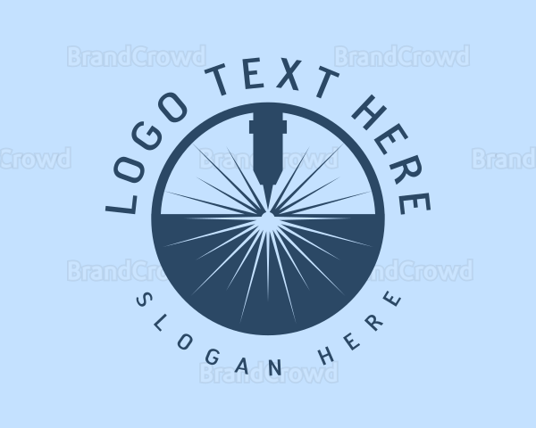 Laser Machine Badge Logo