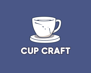 Greek Coffee Cup logo design