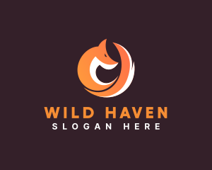 Wild Fox Animal logo design