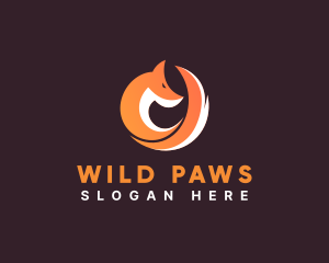 Wild Fox Animal logo design