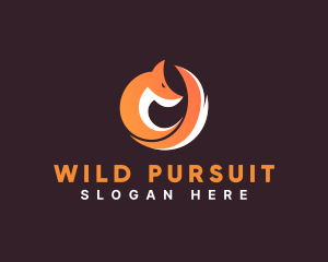 Hunt - Wild Fox Animal logo design