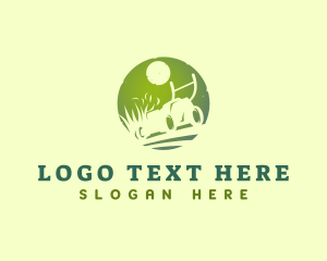 Farming - Grass Cutter Maintenance logo design