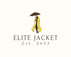 Jacket - Raincoat Umbrella Fashion logo design