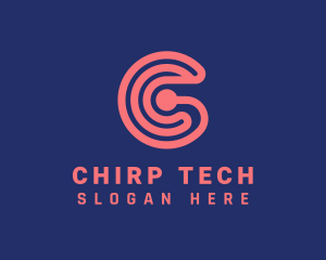 Modern Tech Letter C  logo design