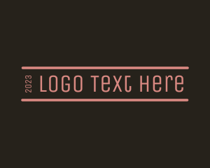 Typography - Modern Clothing Brand logo design