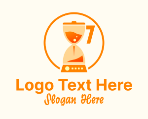 Hourglass - Hourglass Juice Blender logo design
