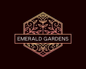 Flower Leaf Garden logo design