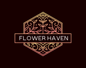 Flower Leaf Garden logo design