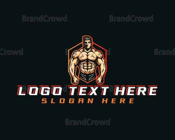 Fitness Bodybuilder Gym Logo