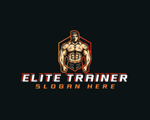 Fitness Bodybuilder Gym logo design