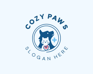 Cat Dog Veterinary logo design