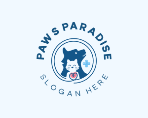 Paws - Cat Dog Veterinary logo design
