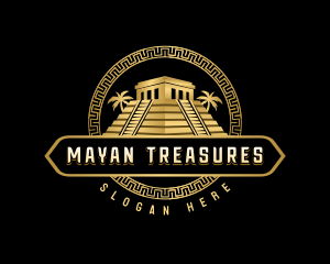 Mayan - Mayan Aztec Pyramid logo design