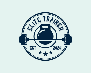 Fitness Weights Exercise logo design