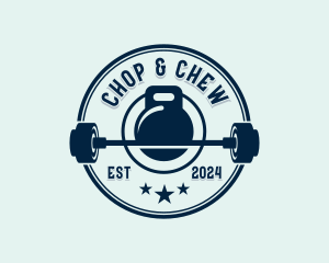 Fitness Weights Exercise logo design