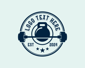 Fitness Weights Exercise Logo