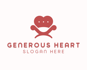 Heart Sofa Furniture logo design