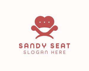 Heart Sofa Furniture logo design