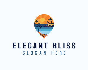 Island Tourist Vacation Logo