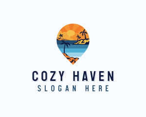 Island Tourist Vacation logo design