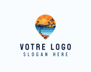 Tour Guide - Island Tourist Vacation logo design