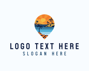 Island Tourist Vacation Logo