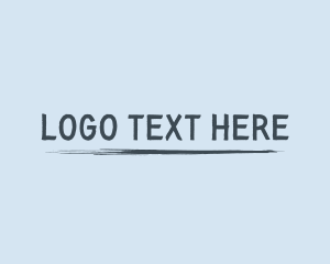 Clothing Line - Sketch Line Minimalist logo design