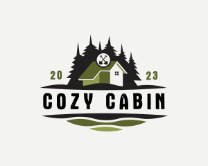 Cabin - House Cabin Landscaping logo design