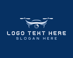 Videographer - Aerial Drone Quadcopter logo design