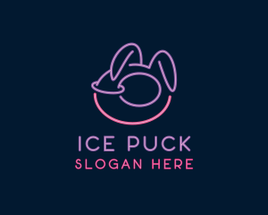 Erotic Neon Bunny Logo