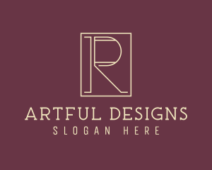 Elegant Boutique Letter R logo design