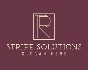 Elegant Boutique Letter R logo design