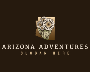 Arizona - Arizona Saguaro Cactus Blossom logo design