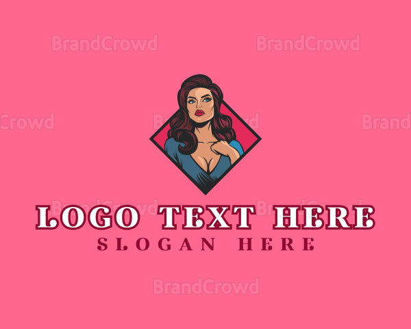 Beautiful Sexy Female Logo