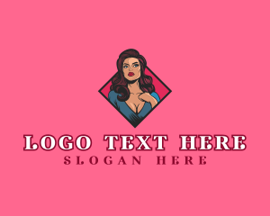 Grooming - Beautiful Sexy Female logo design