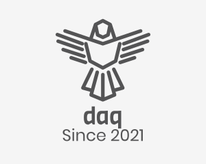 Aviation - Modern Eagle Shield logo design