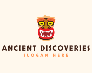 Tiki Mask Monster  logo design