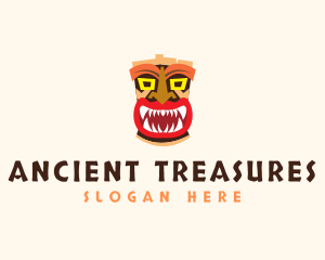 Tiki Mask Monster  logo design