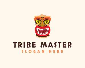 Tiki Mask Monster  logo design