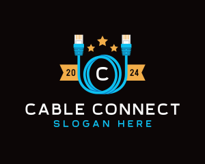 Cable - Ethernet Lan Cable logo design