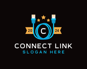 Ethernet Lan Cable logo design