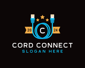 Cord - Ethernet Lan Cable logo design