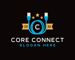 Ethernet Lan Cable logo design