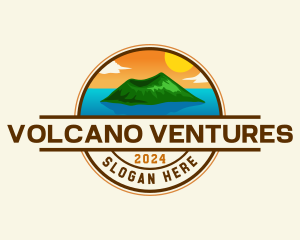 Eruption - Volcano Tourism Destination logo design