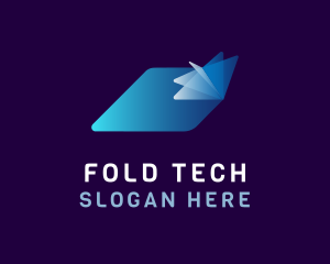 Folding - Paper Fold Motion logo design