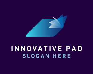 Pad - Paper Fold Motion logo design